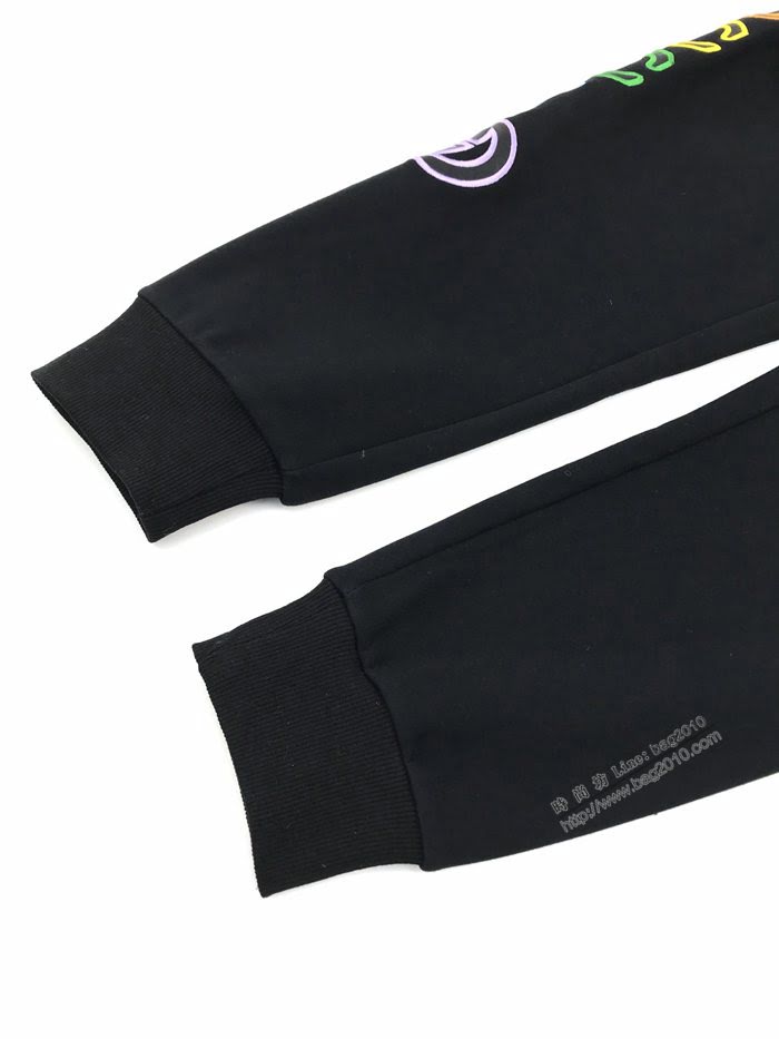 Gucci男裝 古奇2020最新爆款NY聯名彩虹刺繡休閒褲  ydi3444